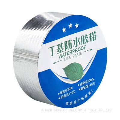High Temperature Resistance Roofing Roll Self-Adhesive Imperfect Butyl Waterproof Tape for Sheet and Roof Protection