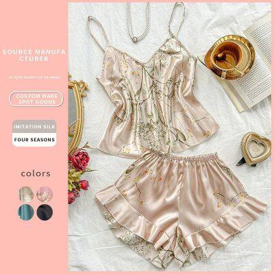 Ruffled Nightgown and Nightdress Set Manufacture Customized Pinstar photo-2