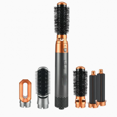 Пятифункционная электрическая горячая воздушная расческа - кёрлинг, расческа для выпрямления волос автоматическая, подходит для сухих и влажных волос, фен (Вейчат: 13510231336)