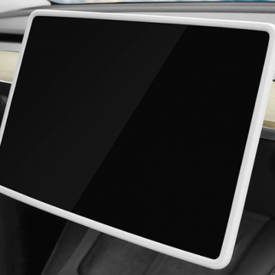 17-25 Model3 highland / Y Juniper navigation screen edge protector, white/black