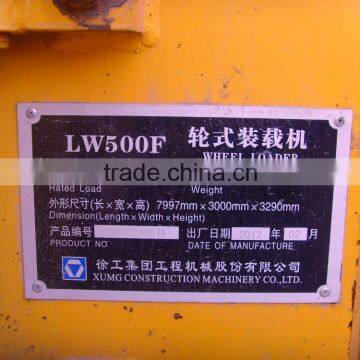 New Arrival Used Wheel Loader LW500 Oringinal China for Cheap Sale in Shanghai photo-5