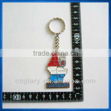 Luxembourg map keychain