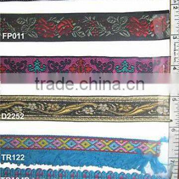 5/8" JACQUARD FABRIC TRIM - TAPE- FRINGE, SEWING NOTION