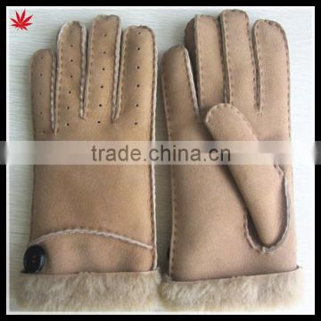 Leather & Fur womans fashion winter gloves hand