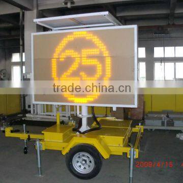 solar powered LED full matrix variable message signs for traffic control