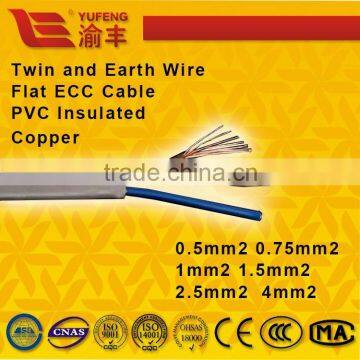 flat sheath pure cooper electric wire