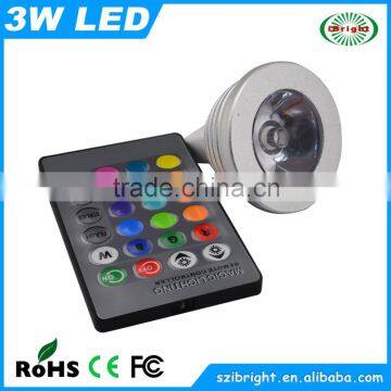 3w dmx rgb indoor small led spotlight mr16 light fixture for christmas decotation