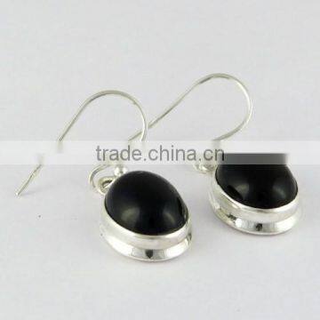 Stylish !! Black Onyx Silver Earring, Wholesale Silver Jewelry, Gemstone Silver Jewelry