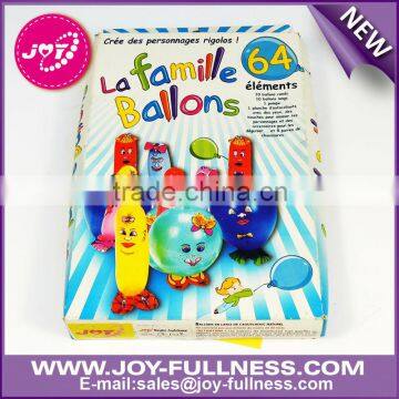 different shapes family balloon set
