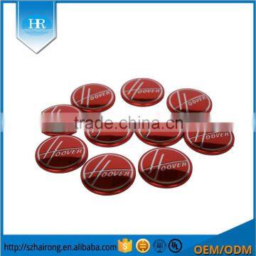 Customized round 3d domed epxoy resin self adhesive aluminium labels logo sticker
