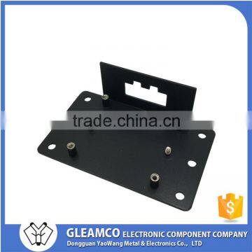 Custom metal sheet fabrication plated with powder coated black metal box