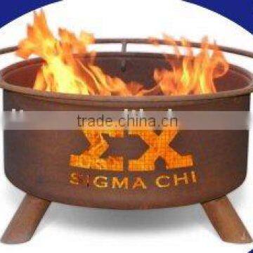 Sigma Chi patio round fire pits set