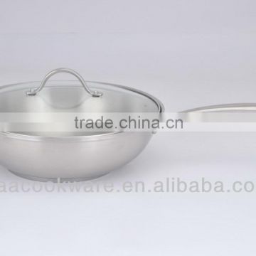 304 Stainless Steel Wok for Wholesale/Retailer