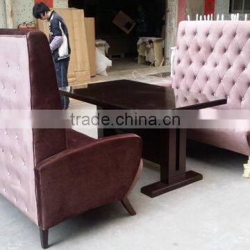 Restaurant booth sofa and table sets for sale XYN525