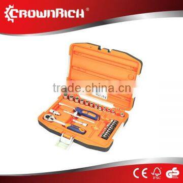 29pcs plastic carrying tool kit /socket wrench set