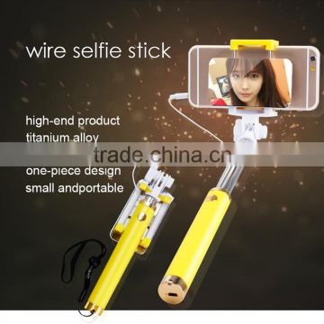 Wired selfie Stick with with large mirror