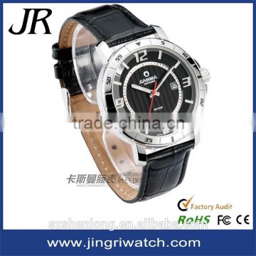 new arrival ,genuine leather watch,mens watches top brand