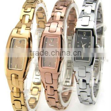 Tungsten diamond watch