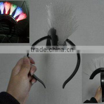 2015 Hot Selling LED Flashing Mohawk Fiber Optic Headband for Big Parties