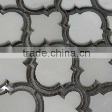 accurate water jet glass cutting Stone texture color tile mix(wj5)