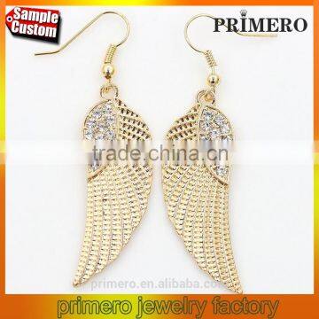 Euro-American Punk Trends Models Angel Wings Earrings Factory Direct