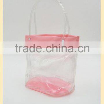 Fashion PVC handle bag for nail polish , brush , personal care , beauty item , skin care