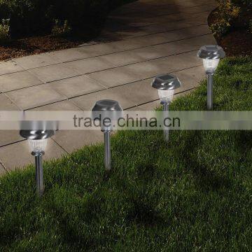 China Supplier Bright Stainless steel solar lamp, outdoor solar lawn lamp