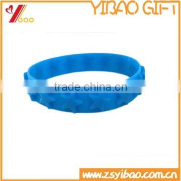 Embossed star shaped silicone bracelet silicone wristband