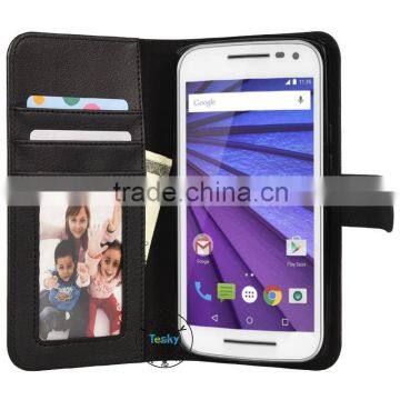 for motorola moto x3 case cover , high quality pu leather wallet case for motorola moto x3