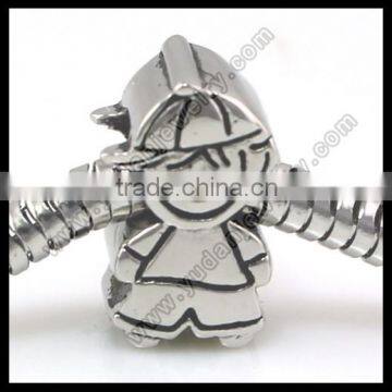 loose bead custom metal logo beads