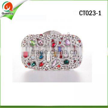 CT023-1 fashion crystal bags and clutches with high quality 2016