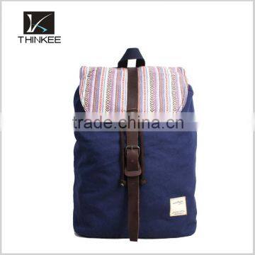 Khaki Canvs School Backpack Sports Bag for Girls photo-5