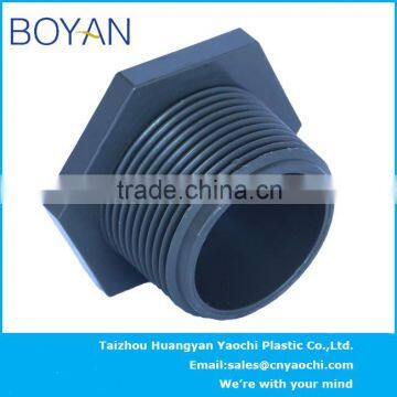 BOYAN pvc ASTM80 black pipe fitting male thread plug