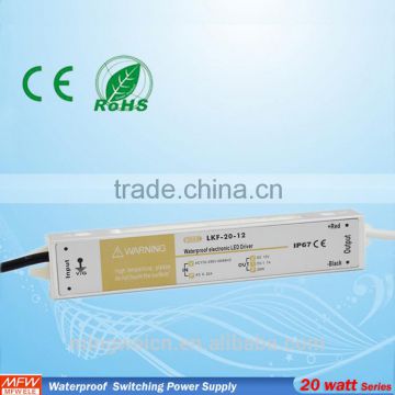 ce rohs approved IP67/IP65 12v 1.7 amp power supply