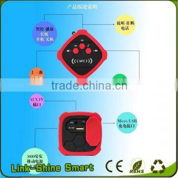 2016new Bluetooth Speaker With Powerbank Surpport USB TF FM photo-6