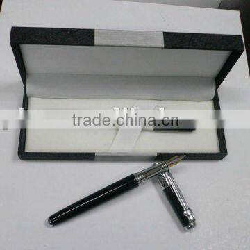 Metal ball point pen and fountain pen set