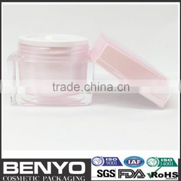 new design Benyo brand luxury acrylic jar for face cream jars for bath salts