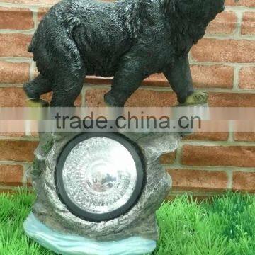 Bear/w light garden decoration,polyresin crafts