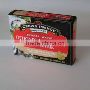 Canned Smoked Oysters in Cotton Oil photo-3