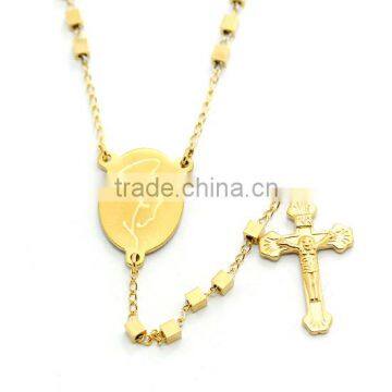 souvenirs catholic necklace in stainless steel jesus loves me gold filled st benedict crucifix dongguan factory