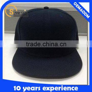 Flat cheap hot sale customize plain snapback hats wholesale