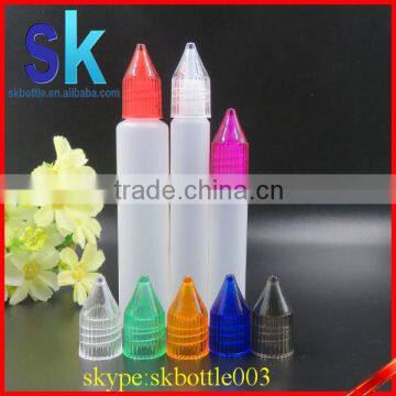 High Quality pe Plastic Pen Shape Squeeze Unicorn Dropper Bottle 10ml 15ml 30ml With Screw Cap for E-liquid photo-2