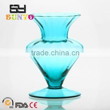 Crystal Clear Handmade Hand Painted Glass Vase