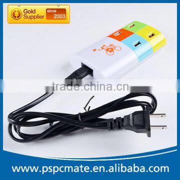 Extension power socket with 4 ports usb hub power strip splitter adapter