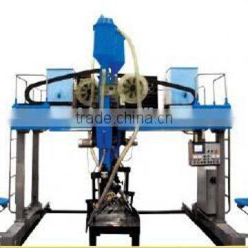 Automatic cantilever welding machine for H beam in use