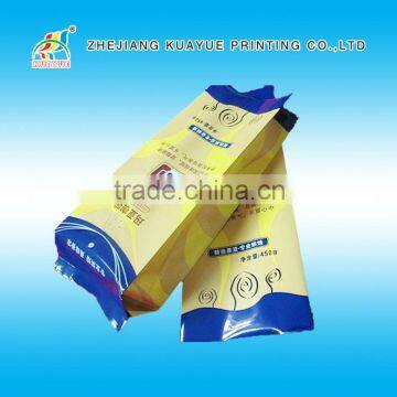 High quality gravure printed coffee bags,quad seal coffee bag with valve,printed plastic coffee bag