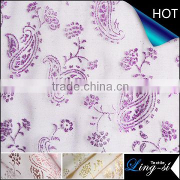 Polyester Tulle Metallic Printed Fabric for Decoration and Dress DSN 348