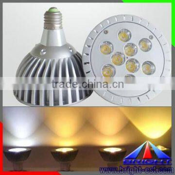 Hot sell E26/E27 Led par light 9W Warm White/ White CE & RoHs approval with Superior quality