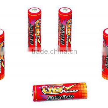 AA size1.2V 2000mAh NiMH Battery cell