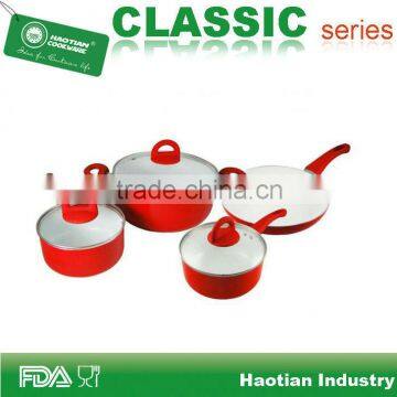 Popular 7pcs ceramic cookware set